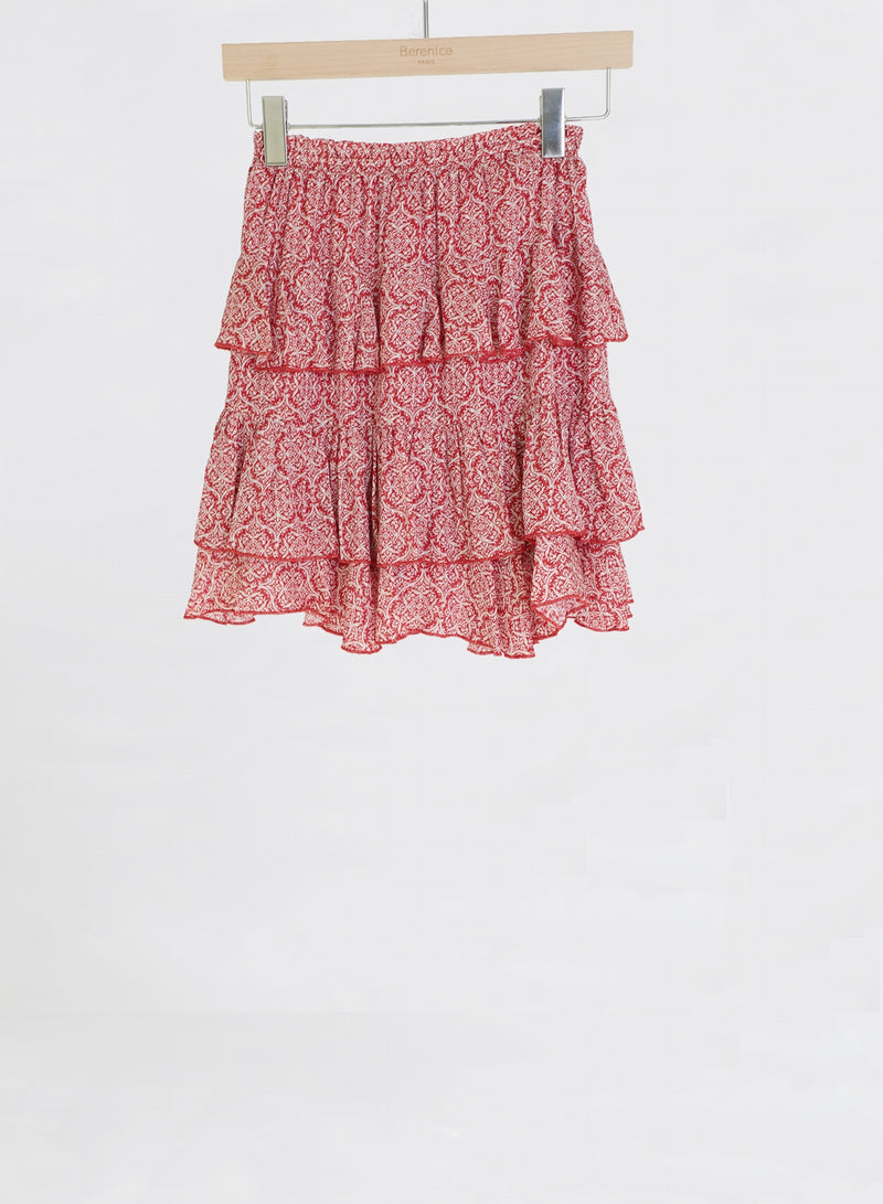 Mini Jupe Volant Imp T Elastic - Napoli