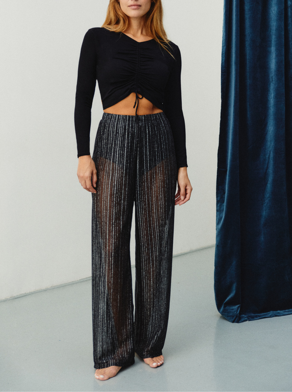 Pantalon Silver Stripes Transparent