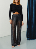 Pantalon Silver Stripes Transparent