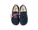 Chaussures Derbies Enfant À Lacets Gaël - Nubuck Bleu Marine - Mixte