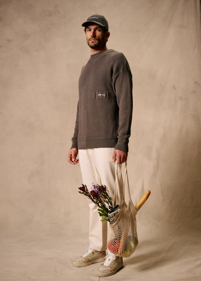 Pull Col Rond Embro - Stone Grey