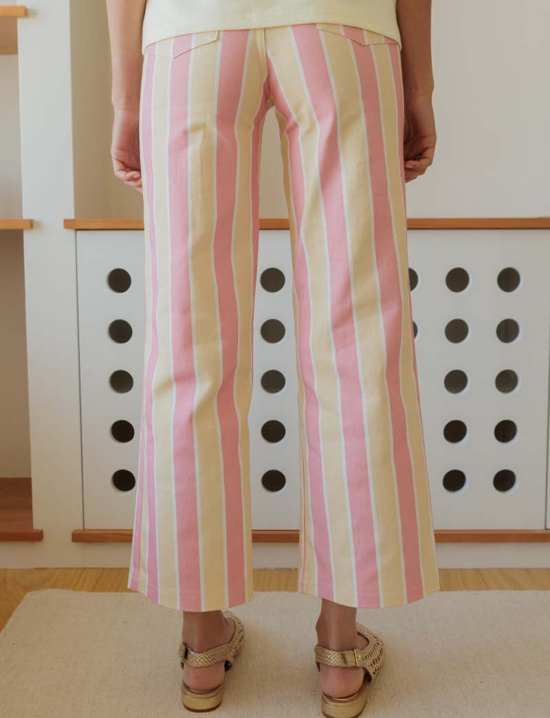 Roby Pink & Yellow Jeans