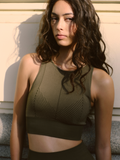 Top Nube - Khaki/Biszkoptowy - Damski