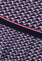 Boxer Marius Puzzle In Cotone - Blu Acciaio