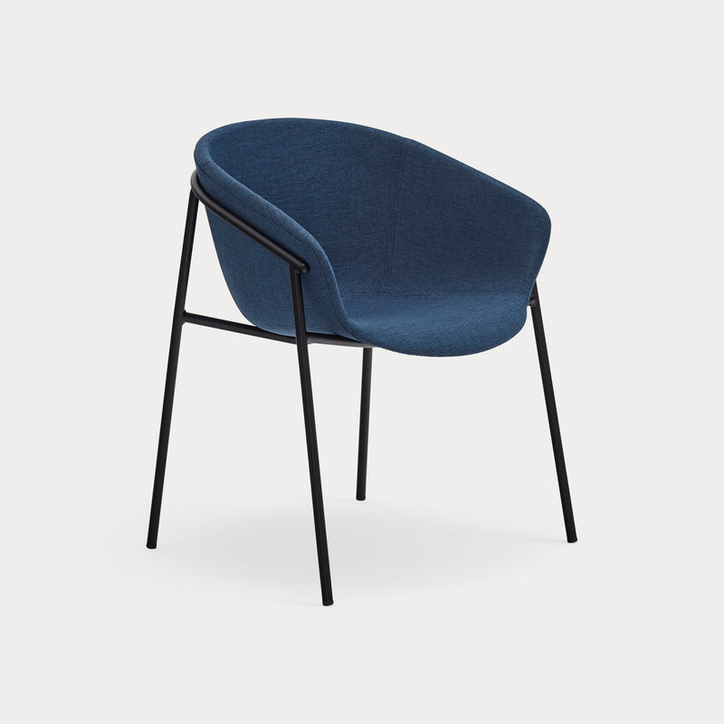 Hug - Chaise - (Pack 2) - Bleu Foncé & Noir