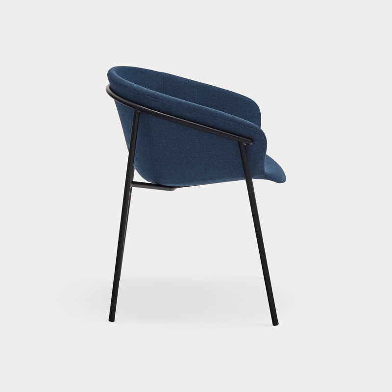 Hug - Chaise - (Pack 2) - Bleu Foncé & Noir