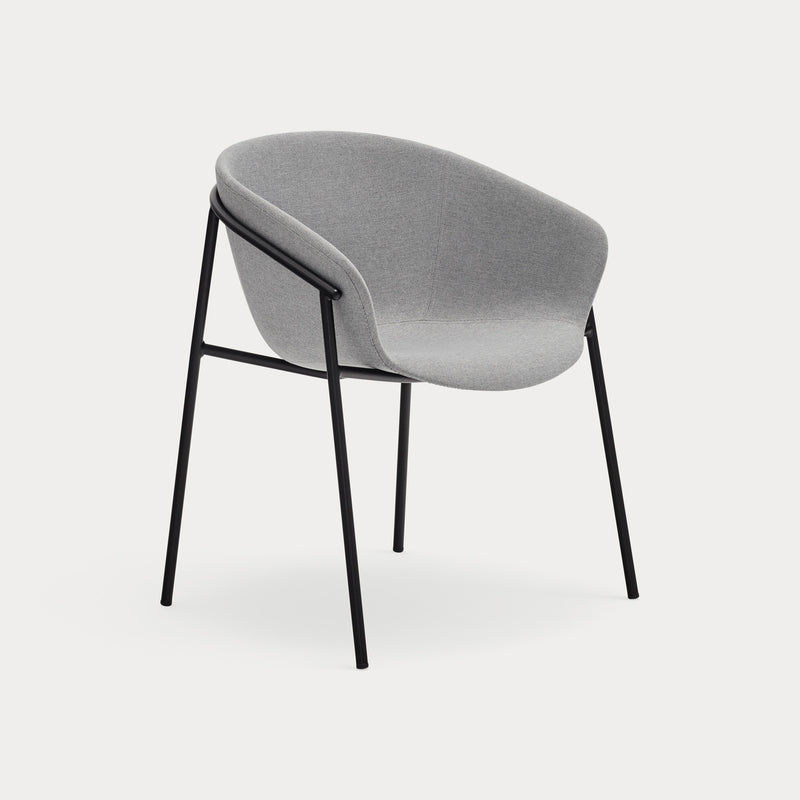 Hug - Chaise - (Pack 2) - Gris Clair & Noir