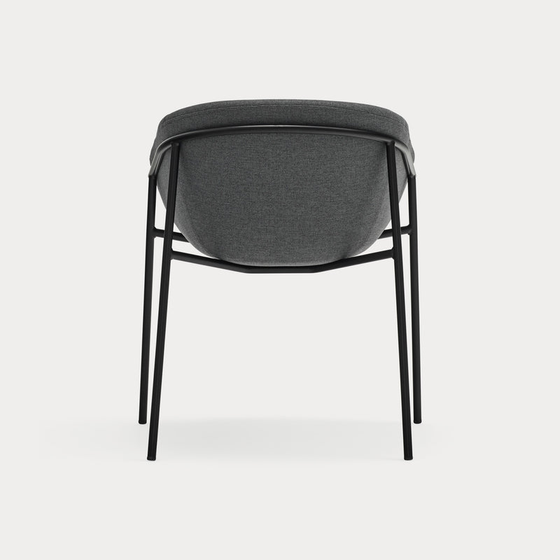 Hug - Chaise - (Pack 2) - Gris Foncé & Noir