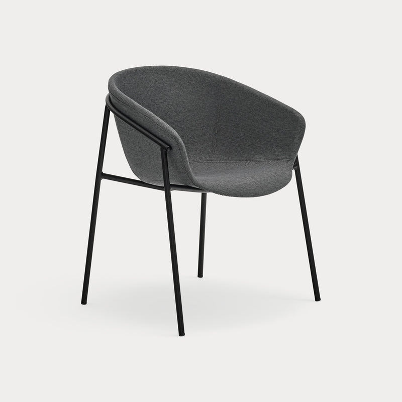 Hug - Chaise - (Pack 2) - Gris Foncé & Noir