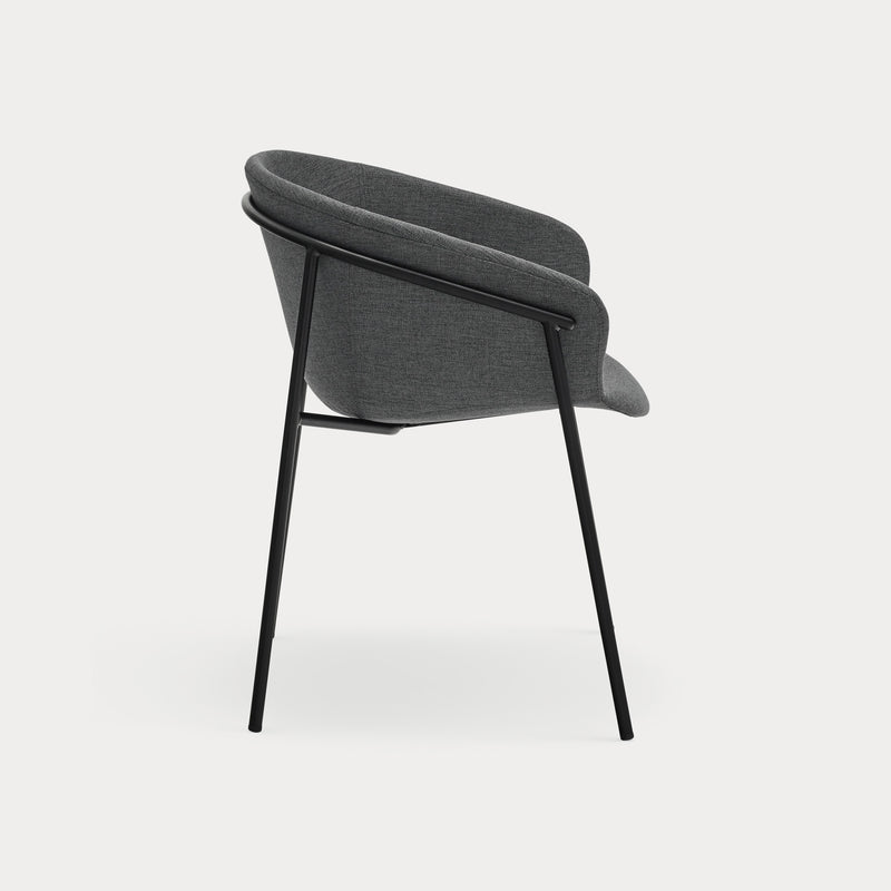 Hug - Chaise - (Pack 2) - Gris Foncé & Noir