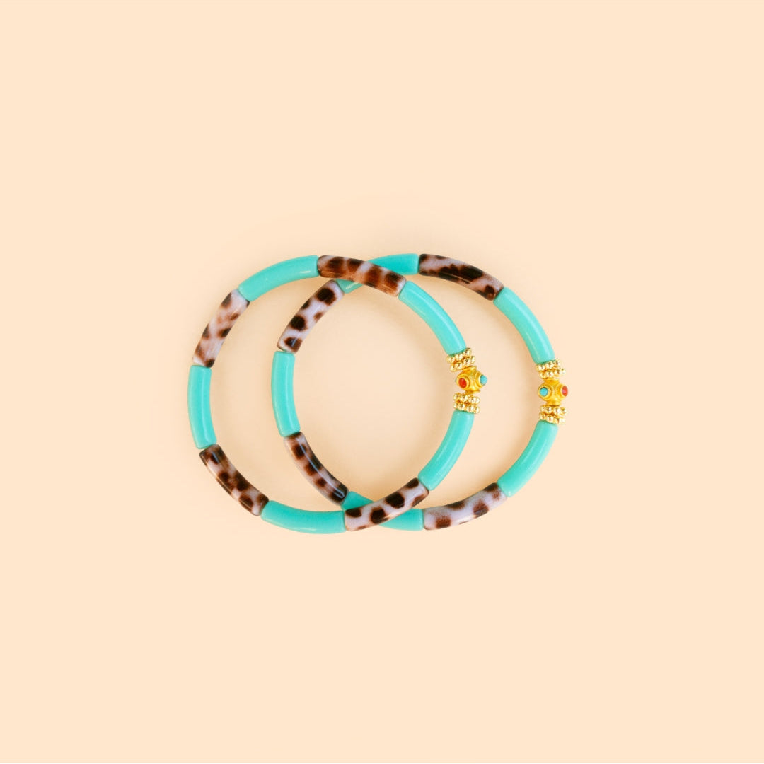 Bracelets Mini Léo - Mix Aqua