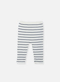Pantalon - Écru À Rayures Marines