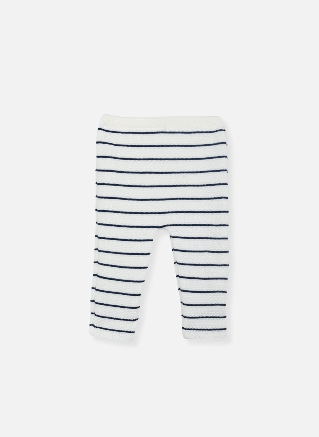 Pantalon - Écru À Rayures Marines