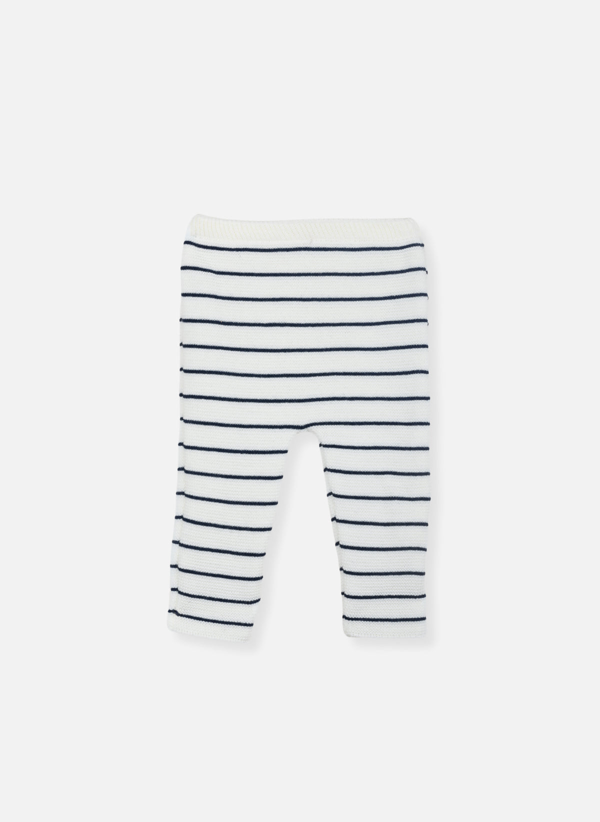 Pantalon - Écru À Rayures Marines