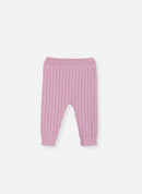 Retro Wool Blend Trousers - Pearl Pink