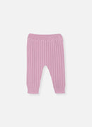 Retro Wool Blend Trousers - Pearl Pink