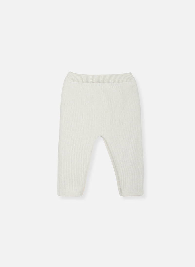 Pantalon En Laine Mélangée Petits Marins - Écru