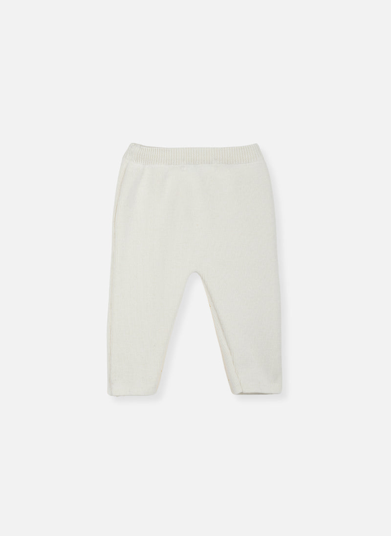 Pantalon En Laine Mélangée Petits Marins - Écru