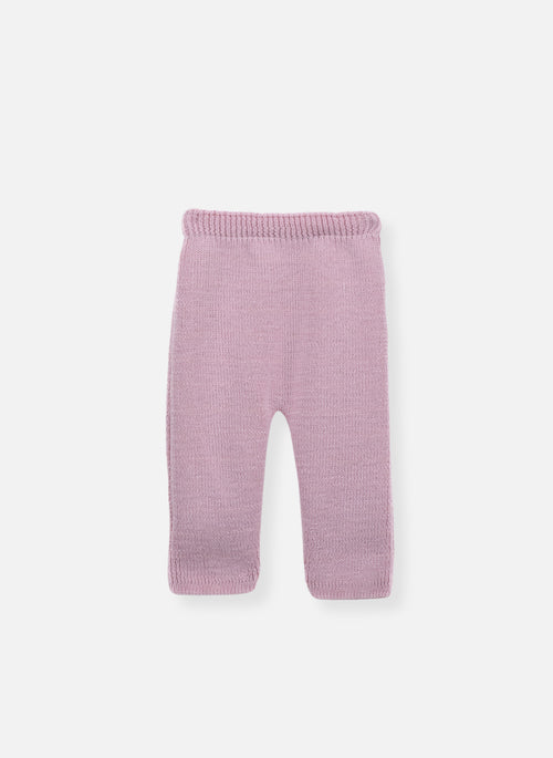 Pantalon En Laine Mélangée Petits Marins - Rose Perle