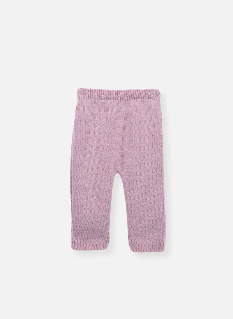 Pantalon En Laine Mélangée Petits Marins - Rose Perle