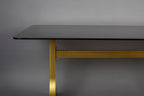 Sansa - Dining Room Table - Glass - Gold