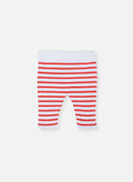 Pantalon Les Baigneurs - Écru Rayé Coquelicot
