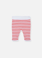 Pantalon Les Baigneurs - Écru Rayé Coquelicot