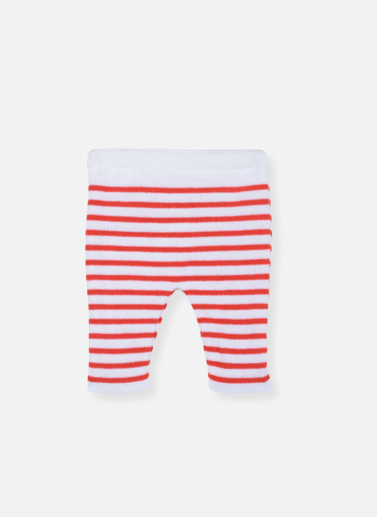 Pantalon Les Baigneurs - Écru Rayé Coquelicot