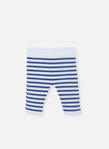 Pantalon Les Baigneurs - Écru Rayé Bleu Nuit