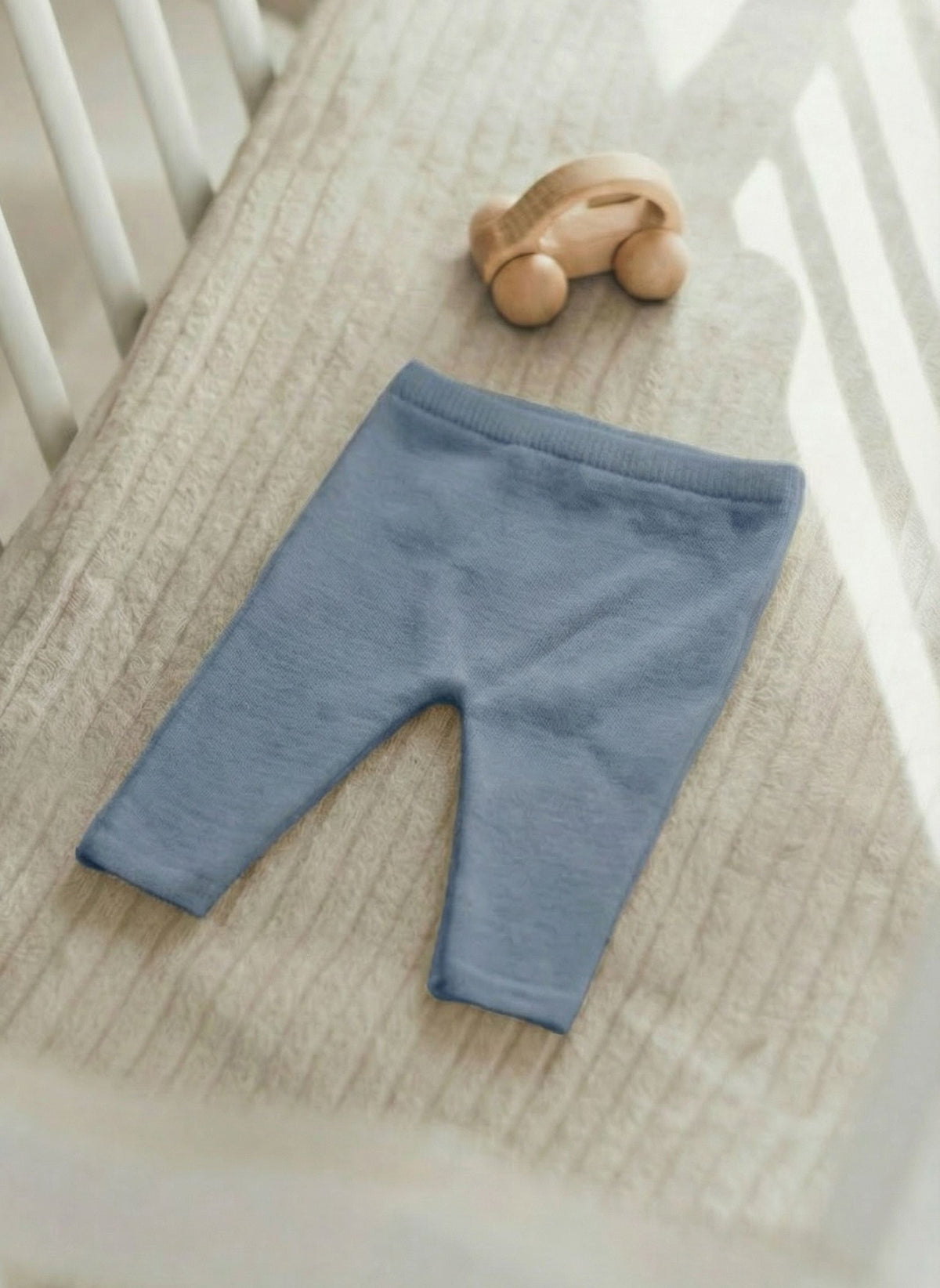 Pantalons Bébé Maille Pleine - Bleu Tradewinds