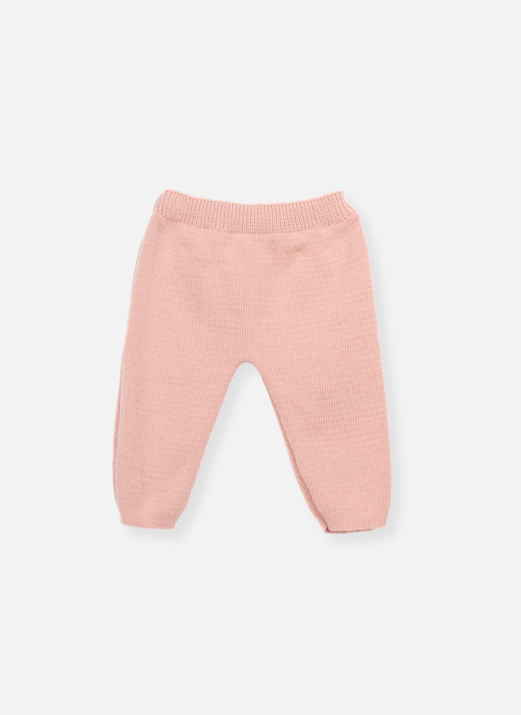 Pantalons Bébé Maille Pleine - Rose Misty
