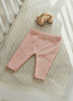 Pantalons Bébé Maille Pleine - Rose Misty