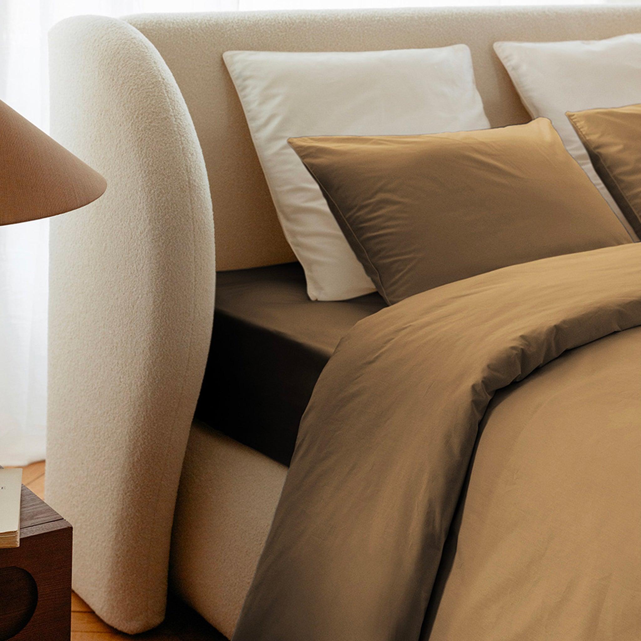 Housse De Couette Satin De Coton - 5 Coloris Au Choix
