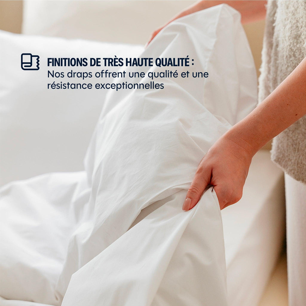 Housse De Couette Satin De Coton - 5 Coloris Au Choix