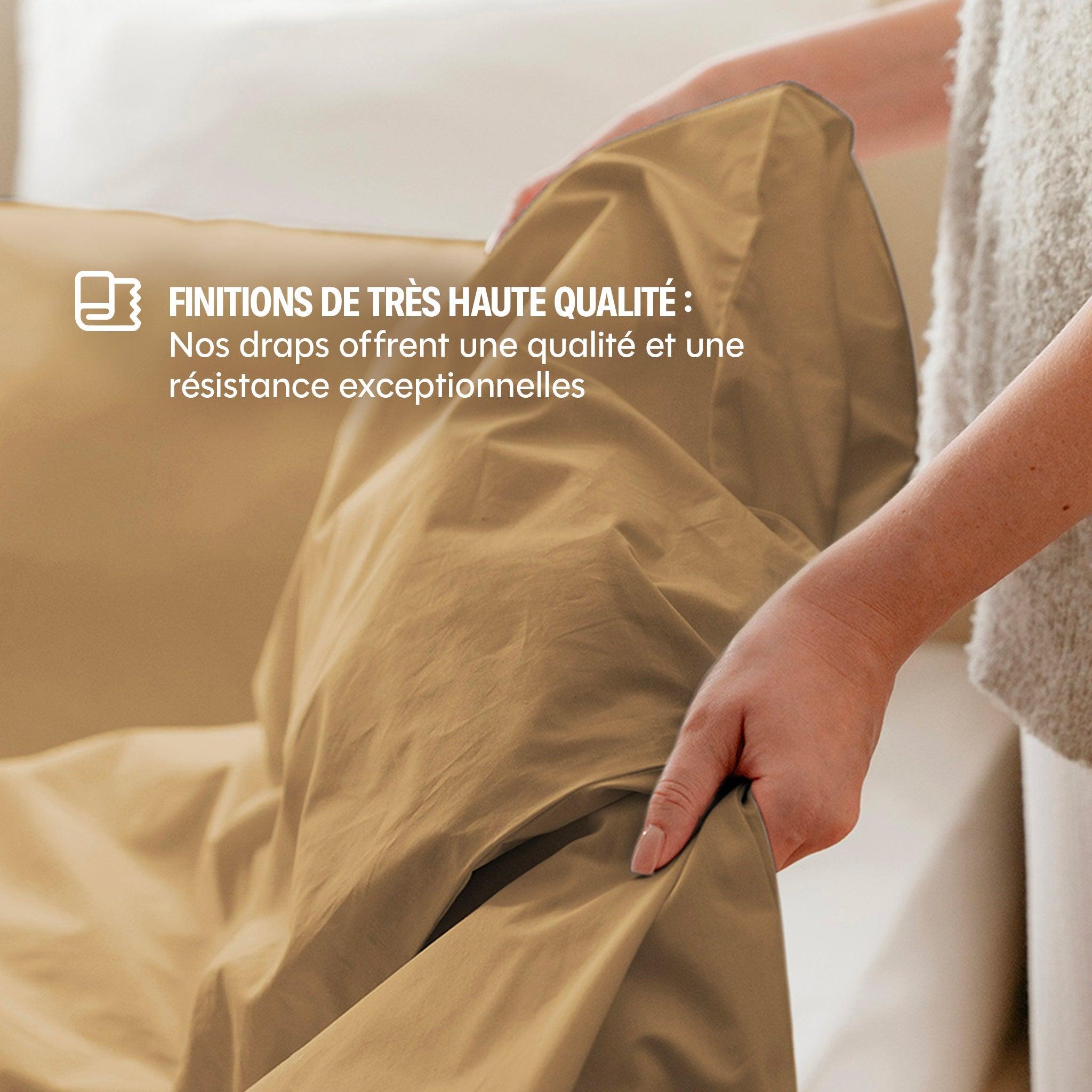 Housse De Couette Satin De Coton - 5 Coloris Au Choix