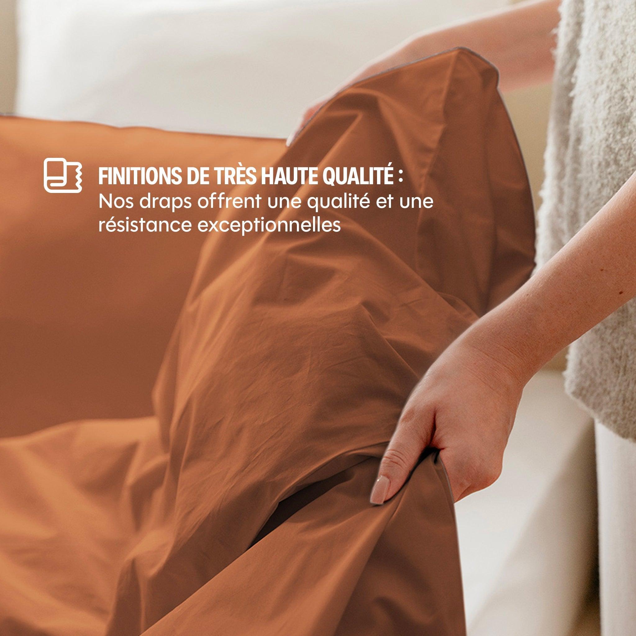 Housse De Couette Satin De Coton - 5 Coloris Au Choix