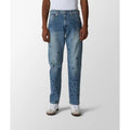 Levi's 502 Blue Mid-Rise Tapered Jeans