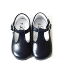 Azylis Soft Mary Jane Ankle Boots - Navy Leather - Unisex