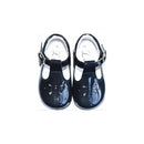 Azylis Perfo Soft Mary Jane Ankle Boots - Navy Patent Leather - Girls