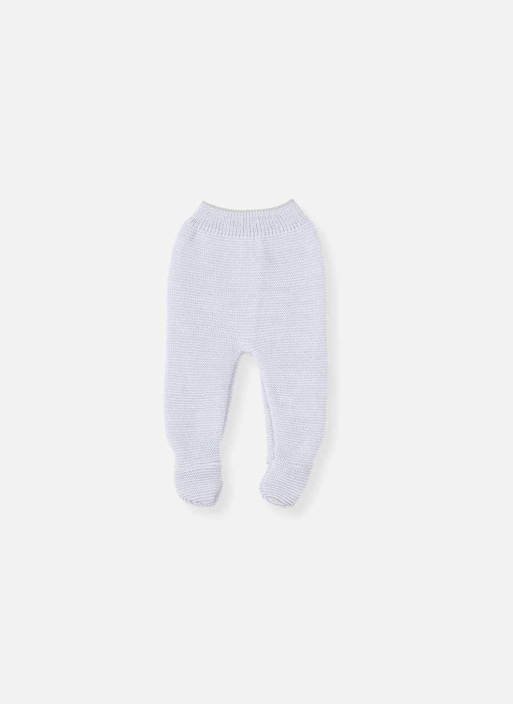 Pantalons Bébé À Pied En Coton Biologique - Gris Chiné