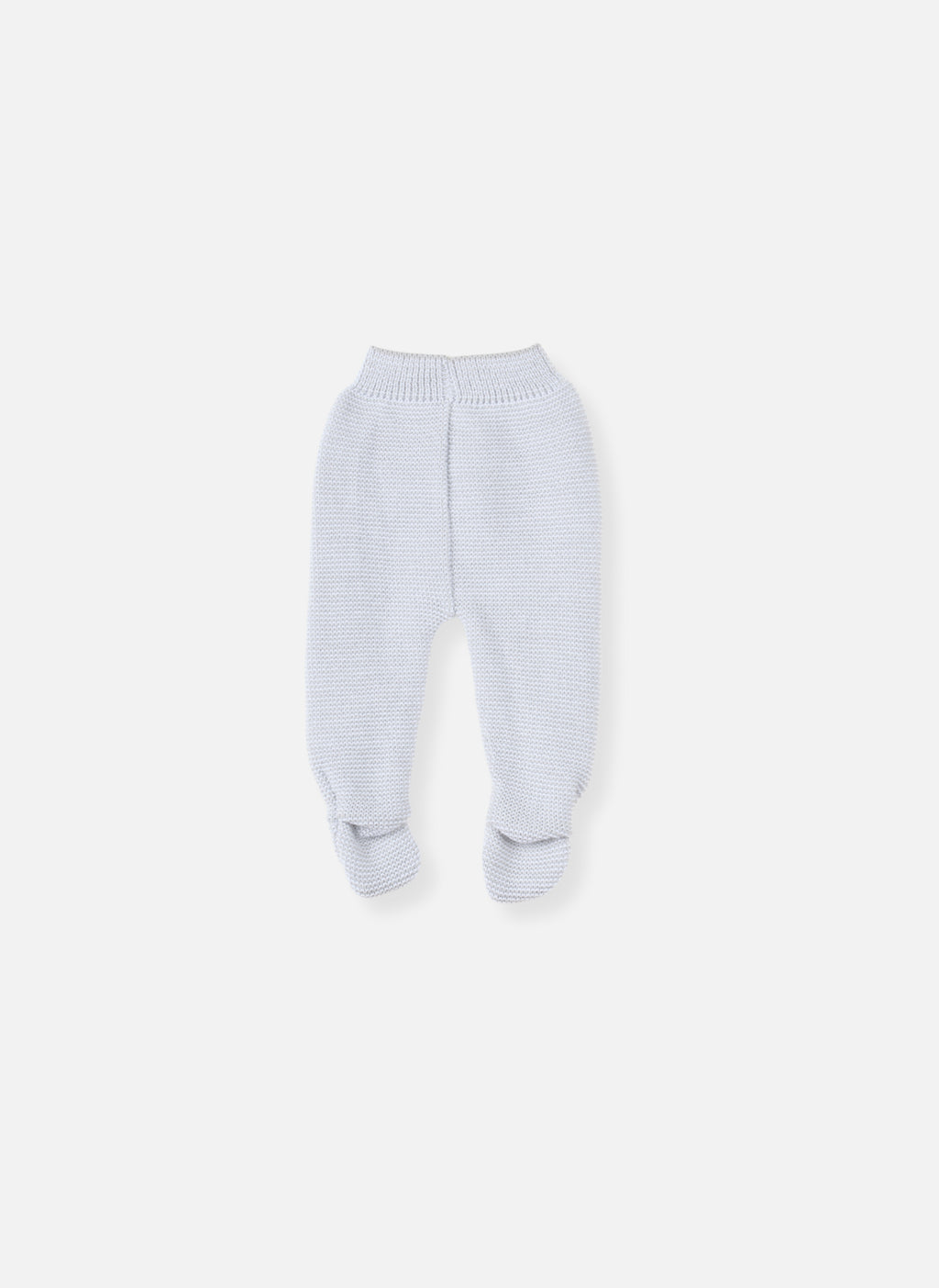 Pantalons Bébé À Pied En Coton Biologique - Gris Chiné