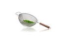 Passo - Passoire Avec Manche En Bois - 24cm - Argent/Brun