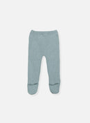 Pantalon À Pieds En Coton Petits Chats - Bleu Danube