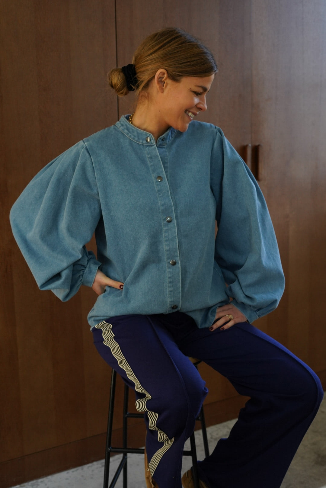 Edgar Navy Trousers