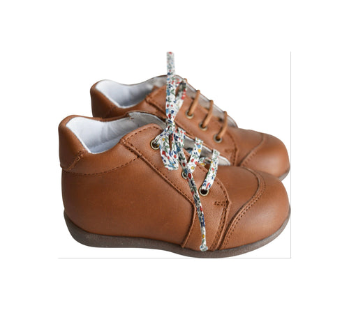 Azylis Sport Lace-Up Booties - Camel Leather - Unisex