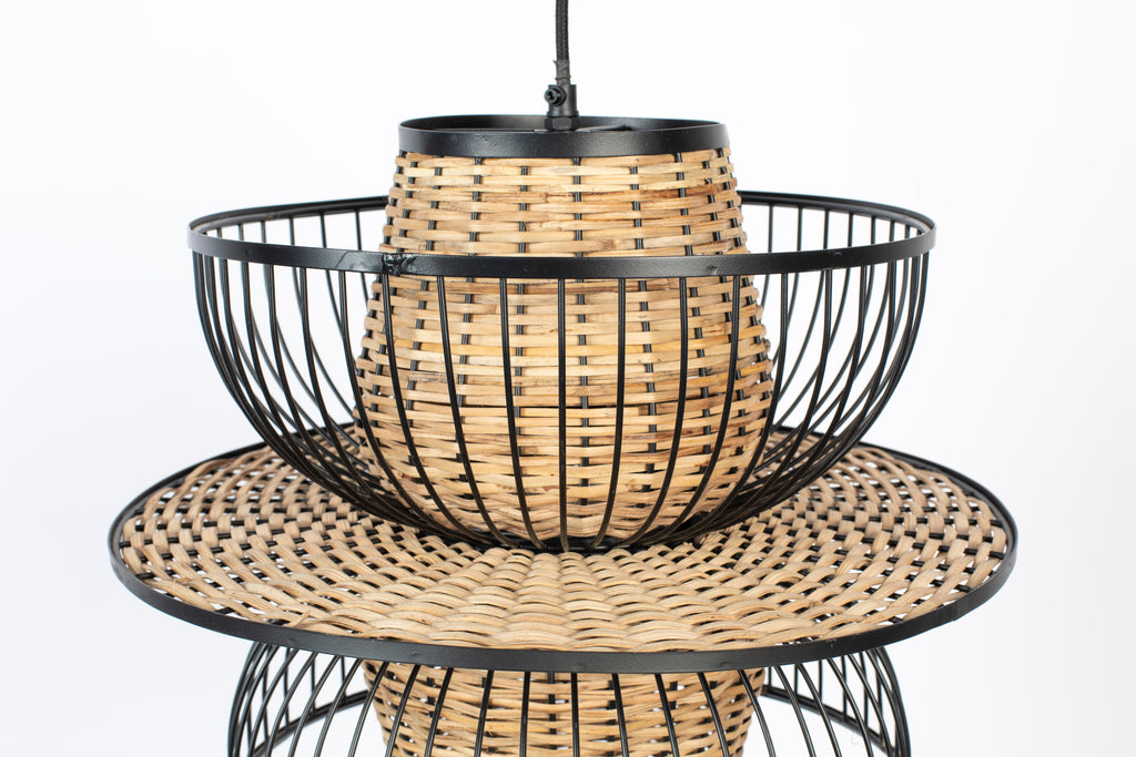Carmen L - Pendant Lamp - Metal - Black