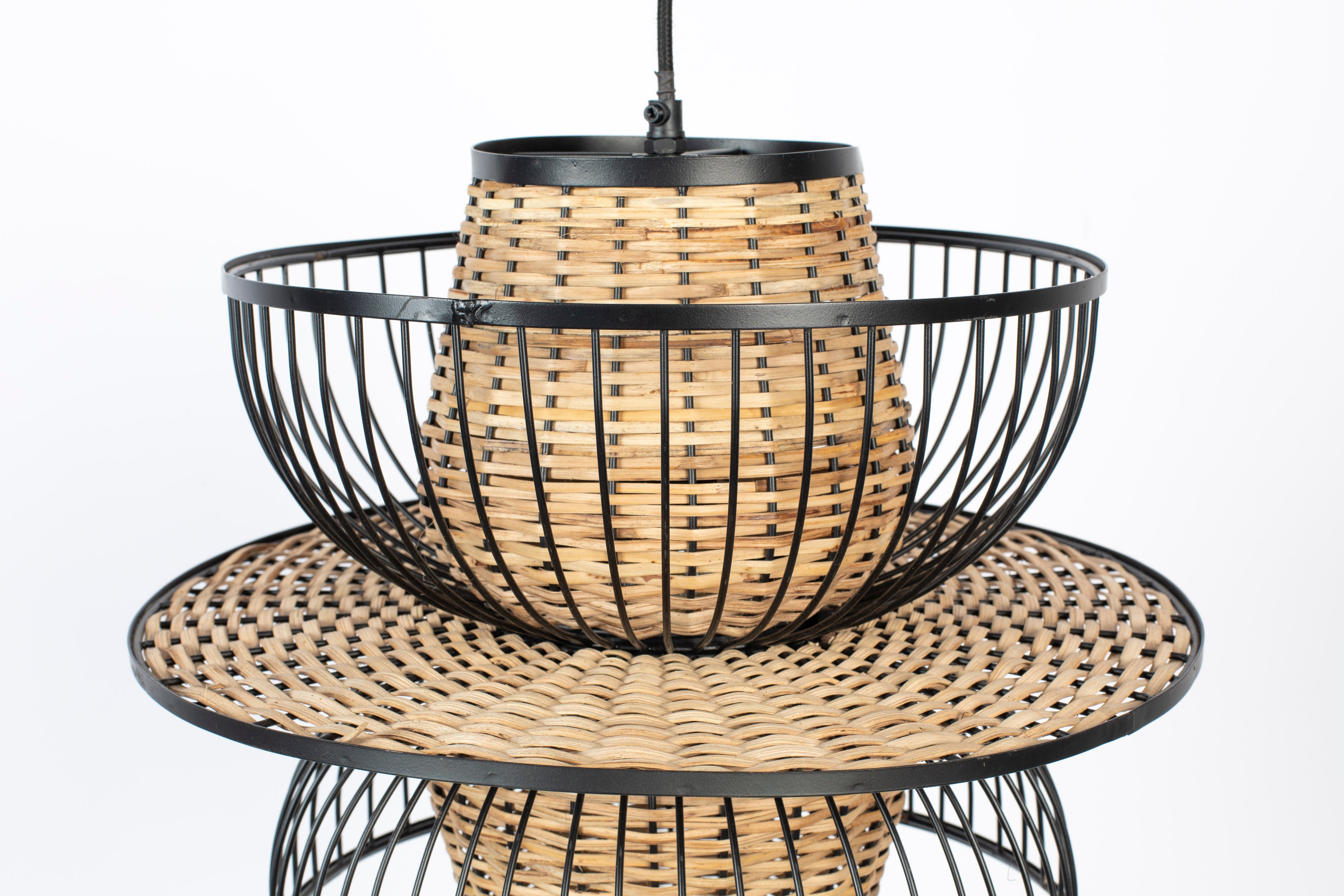 Carmen L - Pendant Lamp - Metal - Black
