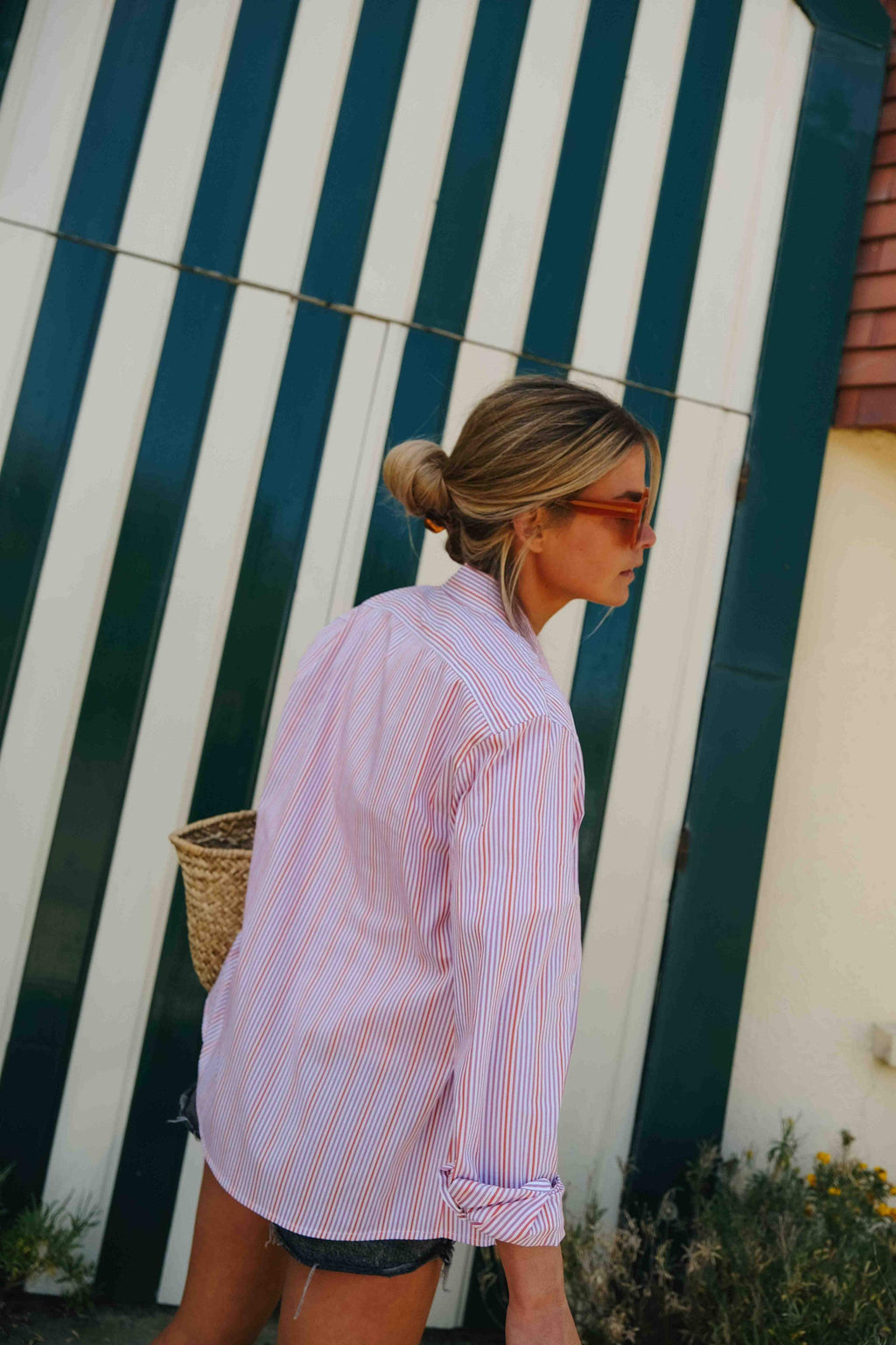 Mathilde Stripe Shirt Red/Parma