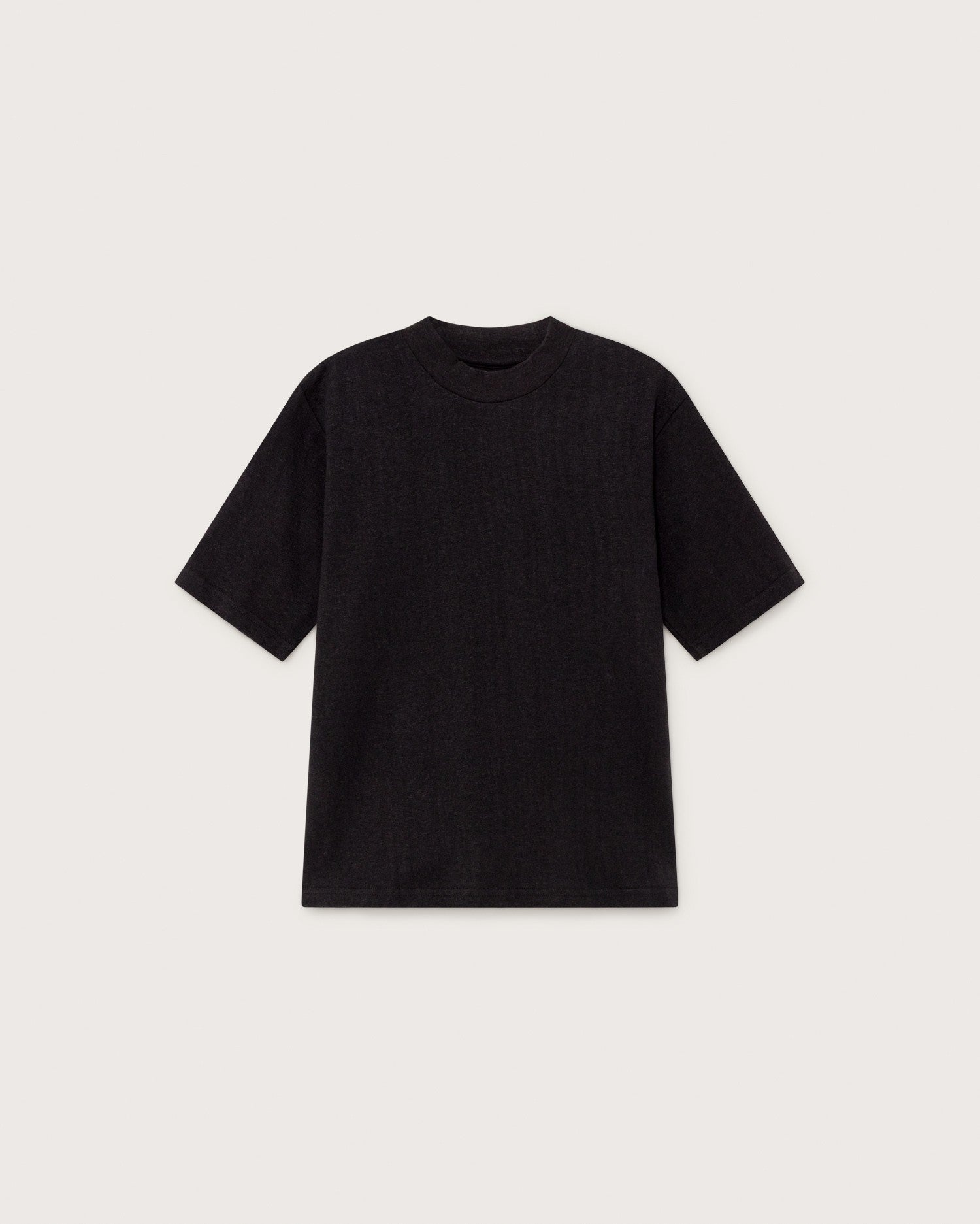 Camiseta aidin hemp negra sostenible - silueta 1