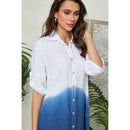 Autour Du Lin - Robe - Marine - Femme